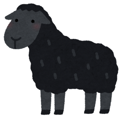 黒い羊のイメージ画像
