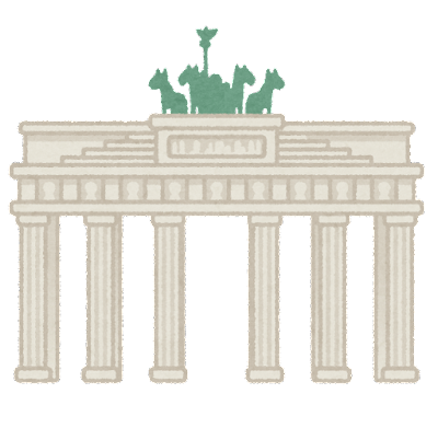 ベルリンにあるブランデンブルク門のイメージ画像