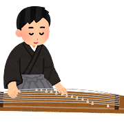 琴を弾く男性のイメージ画像